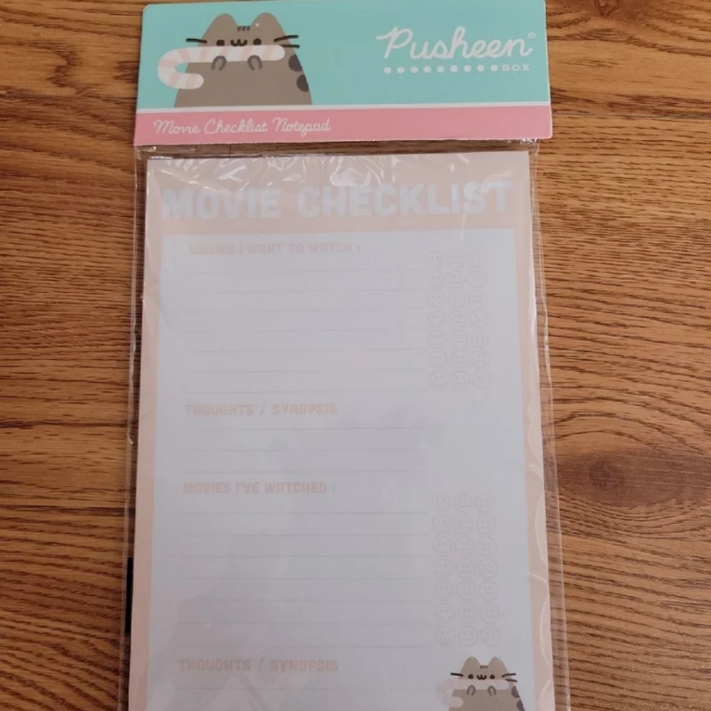 Pusheen Movie Checklist Notepad